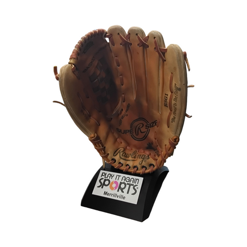 Vist Large View of Product Image Which is Used Rawlings RSG1 BB/SB Glove RH Throw Brown 13 1/2"