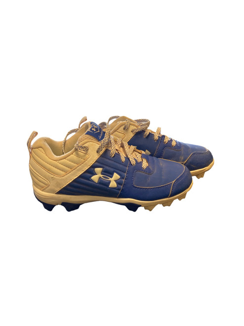Vist Large View of Product Image Which is Used Under Armour BASEBALL BB/SB Cleats Navy Blue Junior 03