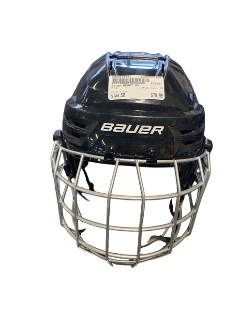Vist Large View of Product Image Which is Used Bauer REAKT 85 Helmet Cage Combo Black SM