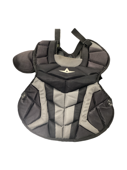 Vist Large View of Product Image Which is Used All-Star S7 Catchers Chest Protector Black Junior