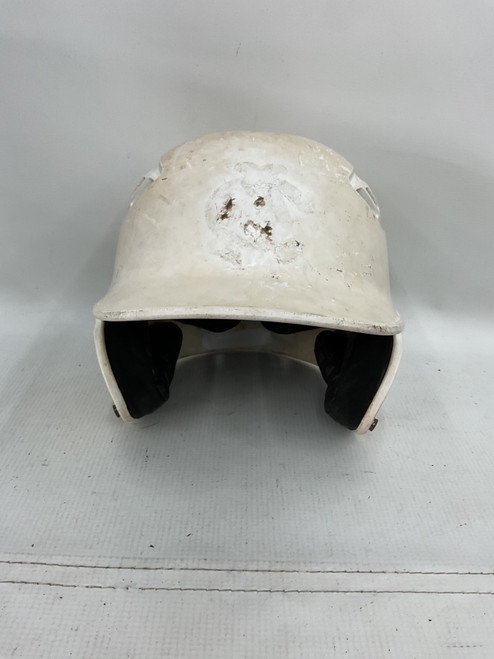 Vist Large View of Product Image Which is Used Rawlings WHITE HELMET Batting Helmet No Mask White MD