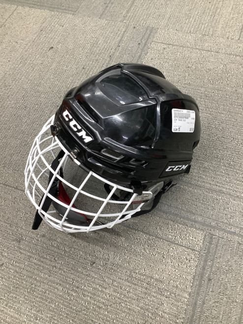 Vist Large View of Product Image Which is Used CCM TACKS 910 Helmet Cage Combo Black MD