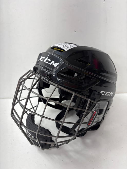 Vist Large View of Product Image Which is Used CCM TACKS 310 Helmet Cage Combo Black SM (new= $230)