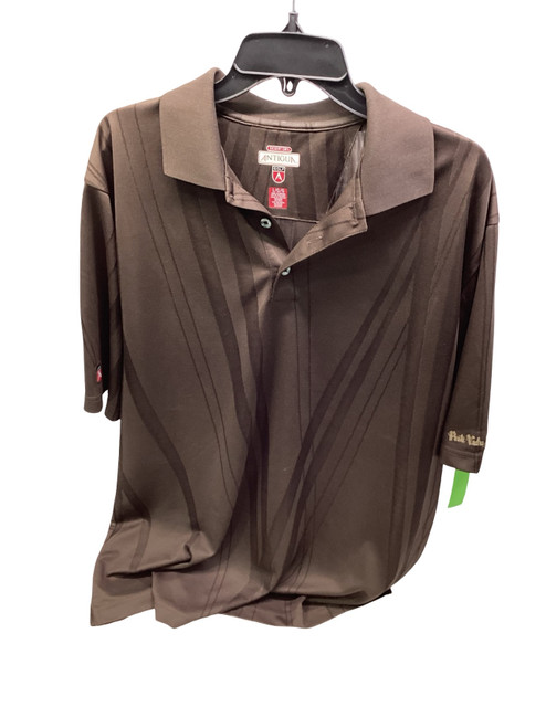 Vist Large View of Product Image Which is Used S.S. Golf Shirt M Brown LG