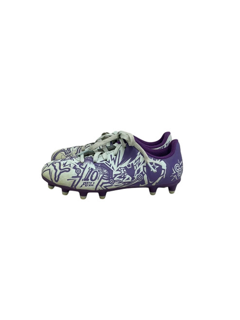 Vist Large View of Product Image Which is Used Puma Pulsic Jr 1 Soccer Cleats White 
