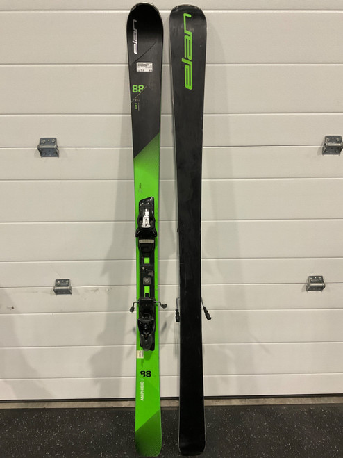 Vist Large View of Product Image Which is Used Elan AMPHIBIO 88 Mens DH Ski/Binding Green 176 cm