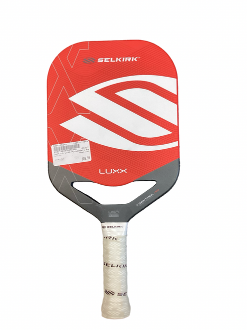 Vist Large View of Product Image Which is Used Selkirk LUXX Pickleball Racquet Red