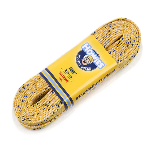 Vist Large View of Product Image Which is New Howies Waxed Hockey Skate Laces Yellow- 84"