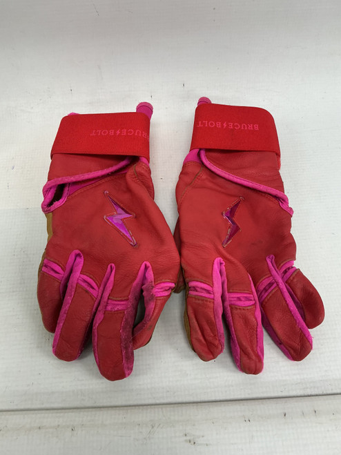 Vist Large View of Product Image Which is Used BB/SB Batting Gloves Red XL