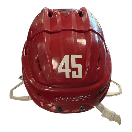 Vist Large View of Product Image Which is Used Bauer RE-AKT 95 Hockey Helmet Only Red SM