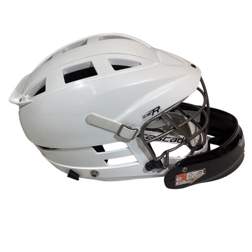 Vist Large View of Product Image Which is Used Cascade CS-R Lacrosse Helmet White SM