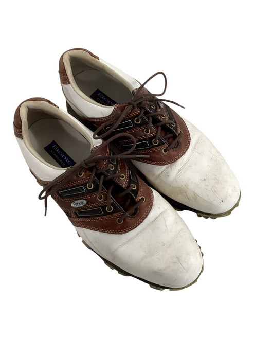 Vist Large View of Product Image Which is Used Etonic Mens Golf Shoes White 