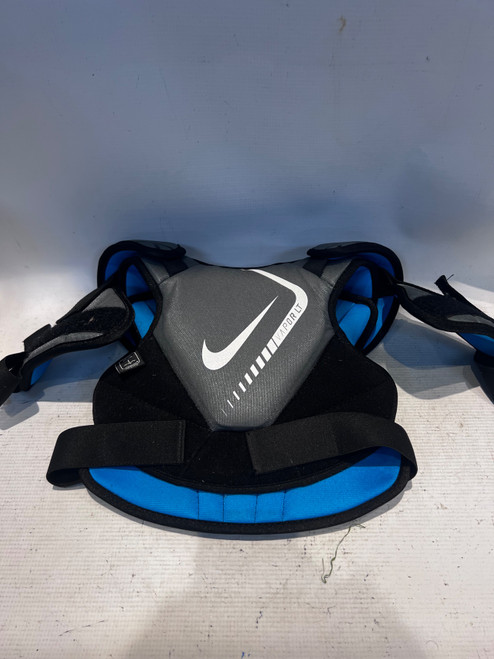 Vist Large View of Product Image Which is Used Nike VAPOR LT Lacrosse Shoulder Pads Grey MD