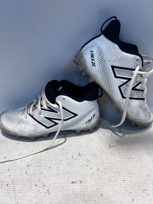 Vist Large View of Product Image Which is Used New Balance LAX Cleats Boys White Junior 03