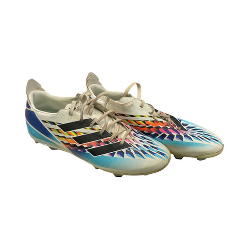 Vist Large View of Product Image Which is Used Adidas Soccer Cleats White Junior 04