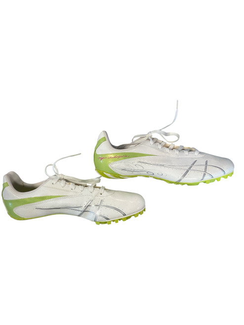 Vist Large View of Product Image Which is Used Asics Track & Field Cleats Adult White Senior 8.5