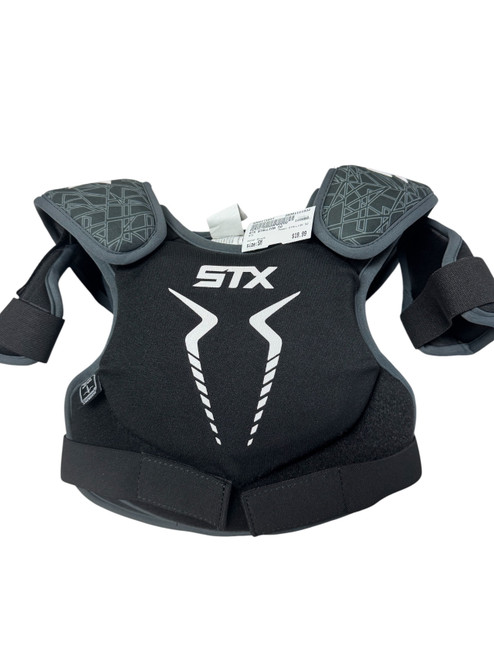 Vist Large View of Product Image Which is Used STX STALLION 50 Lacrosse Shoulder Pads Black SM