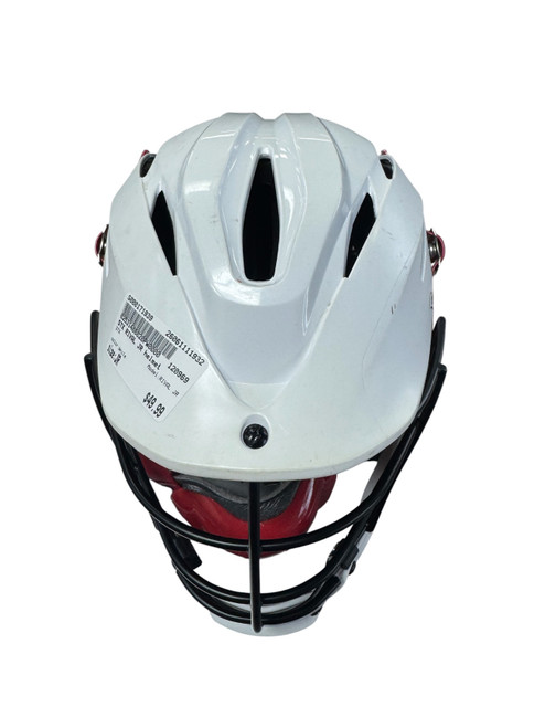 Vist Large View of Product Image Which is Used STX RIVAL JR Lacrosse Helmet White Junior