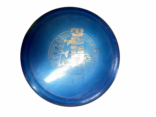 Vist Large View of Product Image Which is Used Discraft HANDEYE PHYSICS OF FLIGHT Disc Golf Driver Royal Blue