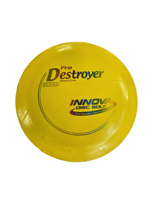 Vist Large View of Product Image Which is Used Innova DESTROYER PRO Disc Golf Driver Yellow
