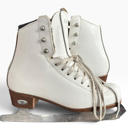Vist Large View of Product Image Which is Used Riedell DIAMOND Girls Figure Skate White Junior 03