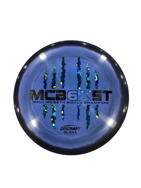 Vist Large View of Product Image Which is Used Discraft 6 CLAW BUZZZ Disc Golf Mid Range Royal Blue