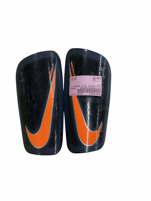 Vist Large View of Product Image Which is Used Nike Soccer Shin Guards Junior Grey SM