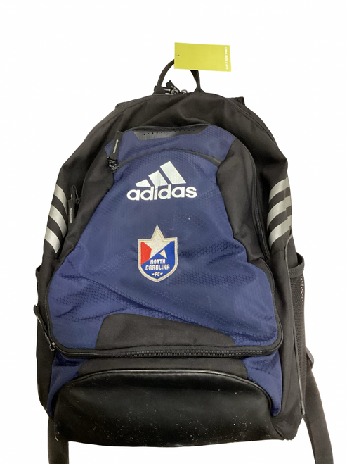 Vist Large View of Product Image Which is Used Adidas Soccer Player Duffel Bag Navy Blue