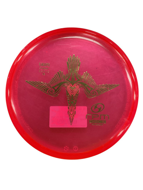 Vist Large View of Product Image Which is Used RPM DISCS TAKAPU Disc Golf Putter Red