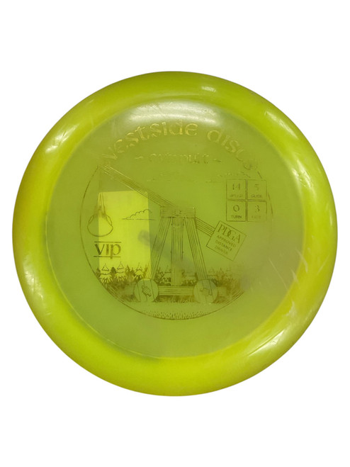 Vist Large View of Product Image Which is Used Westside CATAPULT Disc Golf Driver Yellow