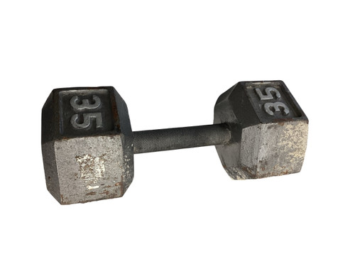 Vist Large View of Product Image Which is Used Hex Dumbbell (Each) 35 lb