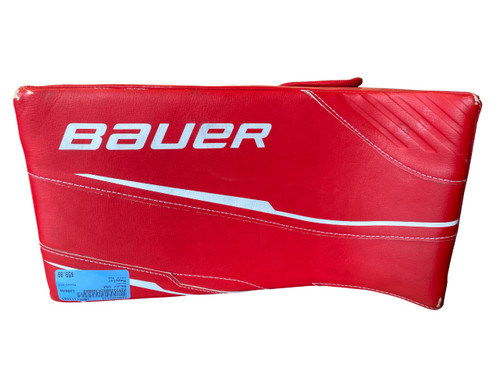 Vist Large View of Product Image Which is Used Bauer GSX Junior Goalie Blocker Red