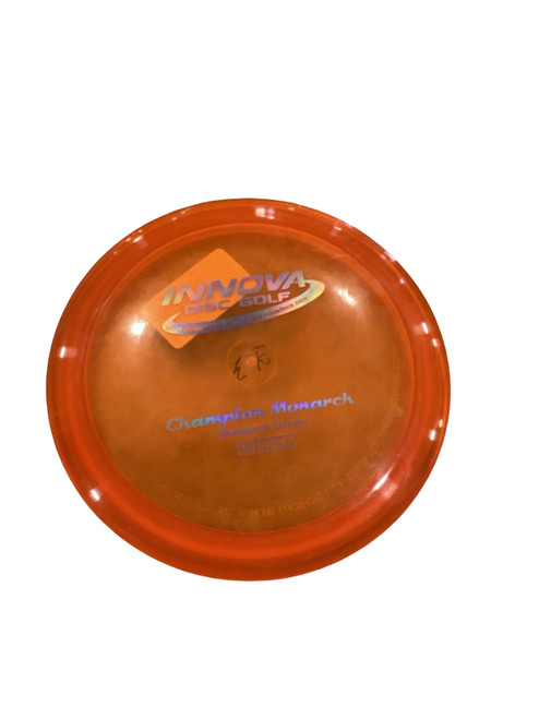 Vist Large View of Product Image Which is Used Innova MONARCH Disc Golf Driver Orange