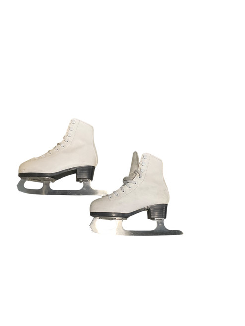Vist Large View of Product Image Which is Used American Athletic FIGURE SKATES Girls Figure Skate White Junior 01