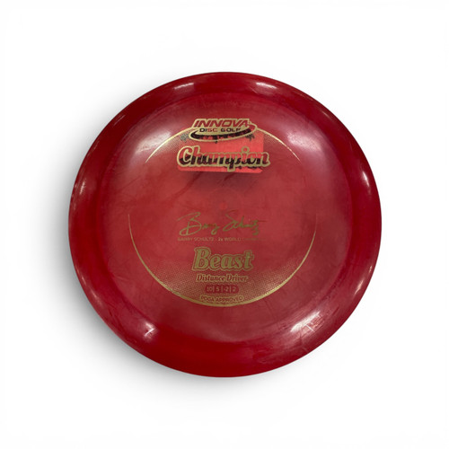 Vist Large View of Product Image Which is Used Innova BEAST DRIVER Disc Golf Driver Red