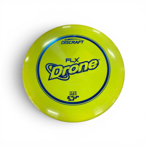Vist Large View of Product Image Which is Used Discraft FLX DRONE Disc Golf Driver Yellow