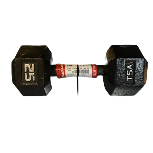 Vist Large View of Product Image Which is Used Hex Dumbbell (Each) 25 lb