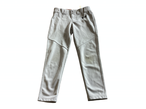 Vist Large View of Product Image Which is Used Under Armour BASEBALL PANTS YTH XS BB/SB Pant Boys Grey XS