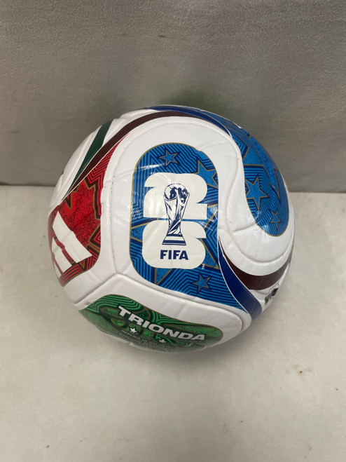 Vist Large View of Product Image Which is Used Adidas FIFA WORLD CUP 2026 TRIONDA BALL All Size Soccer Ball White 5