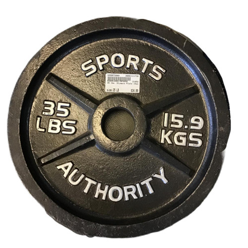 Vist Large View of Product Image Which is Used Olympic Plate (Each) 35 lb