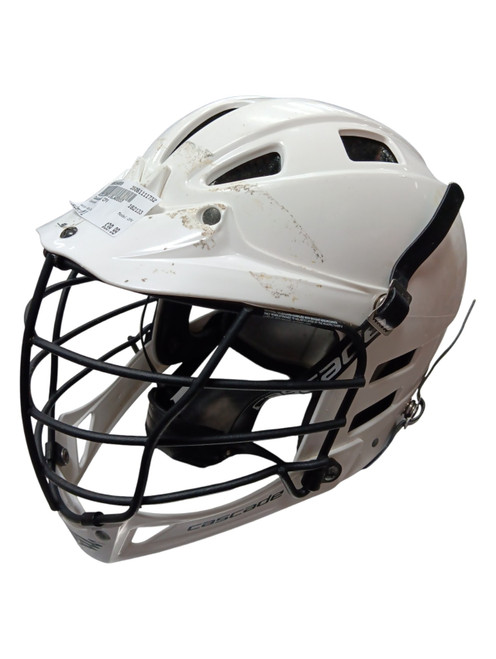 Vist Large View of Product Image Which is Used Cascade CPV Lacrosse Helmet White M/L