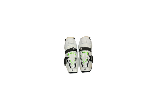 Vist Large View of Product Image Which is Used Vic CX2 Junior Shin Guards White 10"