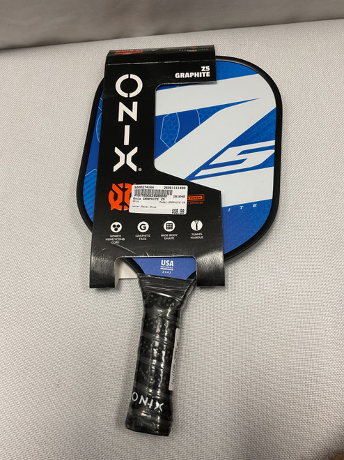 Vist Large View of Product Image Which is Used Onix GRAPHITE Z5 Pickleball Racquet Royal Blue