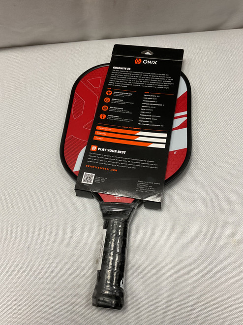 Vist Large View of Product Image Which is Used Onix GRAPHITE Z5 Pickleball Racquet Orange