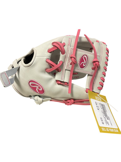 Vist Large View of Product Image Which is Used Rawlings LIBERTY ADVANCED BB/SB Glove RH Throw White 12"