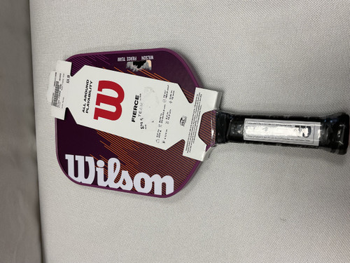 Vist Large View of Product Image Which is Used Wilson FIERCE TEAM Pickleball Racquet Maroon