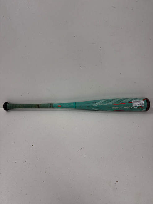 Vist Large View of Product Image Which is Used Rawlings MACH AI BB/SB USSSA 2 3/4 Bat Turquoise 31" -5 (new= $330)