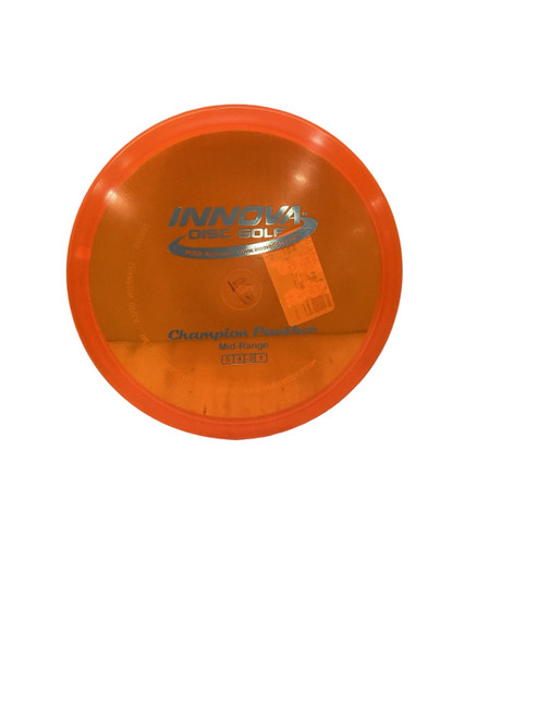 Vist Large View of Product Image Which is Used Innova CHAMPION PANTHER Disc Golf Mid Range Orange