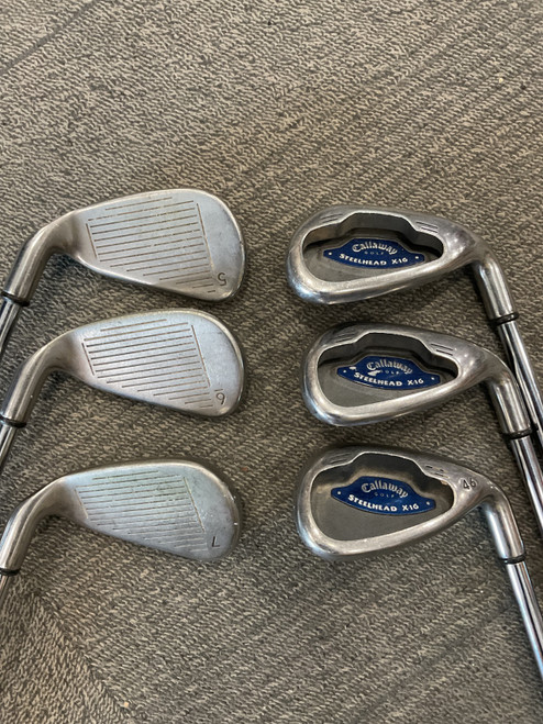 Vist Large View of Product Image Which is Used Callaway STEELHEAD X-16 Mens Iron Set RH 5I-PW