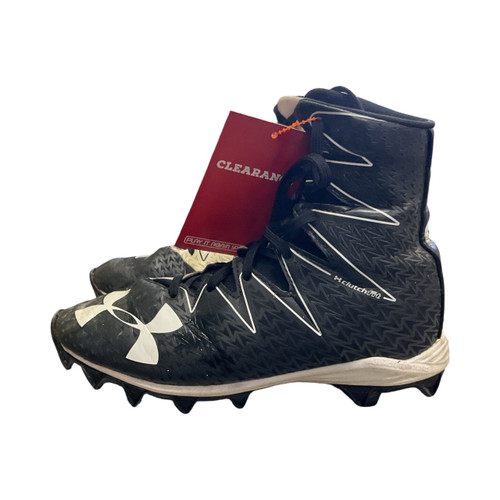 Vist Large View of Product Image Which is Under Armour, Clutchfit, Jumior, FB, Cleats, Black, Junior 04.5